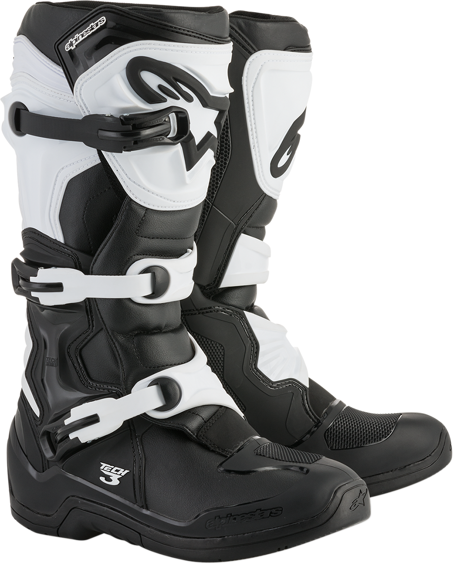 ALPINESTARS Tech 3 Boots - Black/White - US 8 2013018-12-8