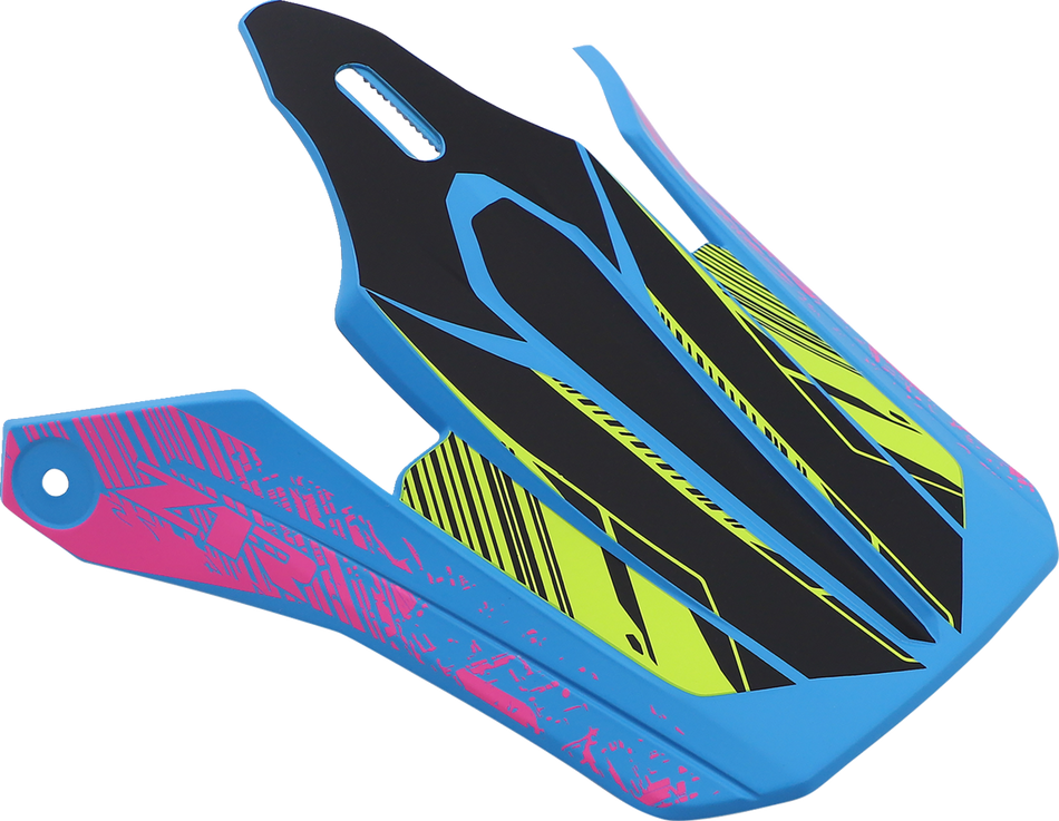 Z1R Youth F.I. Visor Kit - Fractal - Matte Blue/Hi-Viz 0132-1582