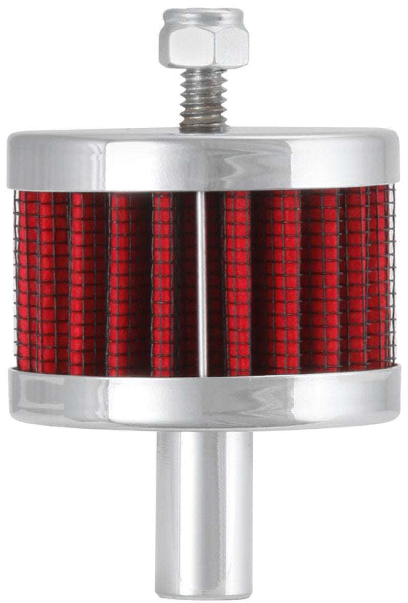 K&N Steel Base Crankcase Vent Filter 0.5in Vent OD x 2in OD x 1.5in Height 62-1100