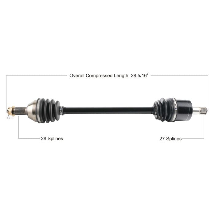 Tytaneum Oe Replacement Cv Axle Honda Rear Left 8130397
