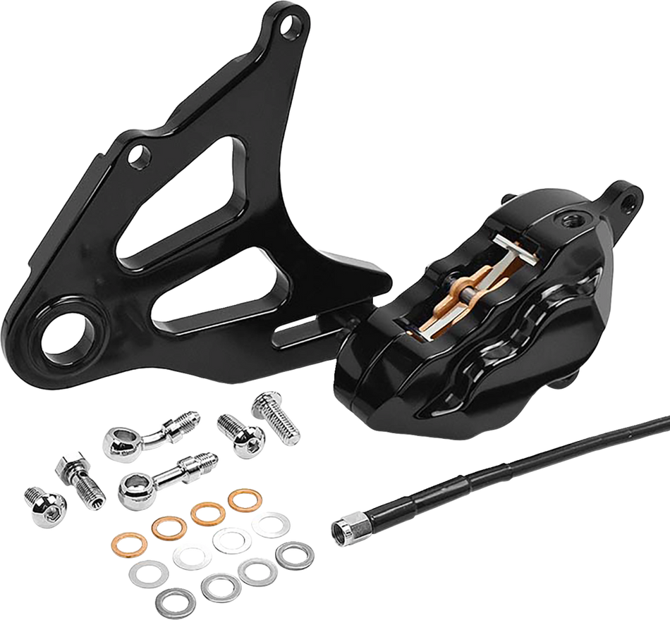 HAWG HALTERS Rear Caliper - Black RKSTAB518