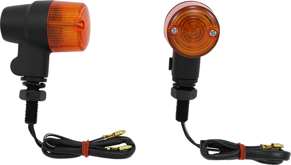 K&S TECHNOLOGIES Marker Light - Single Filament - Amber/Black 25-8632