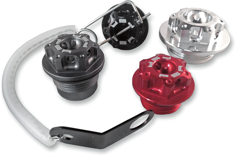 POWERSTANDS RACING Oil Cap Kit - Red - M25 x 1.5 00-01315-24