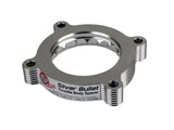 aFe 11-14 Ford Mustang/ 11-14 Ford F-150 V6 3.7L Silver Bullet Throttle Body Spacer - Silver 46-33016