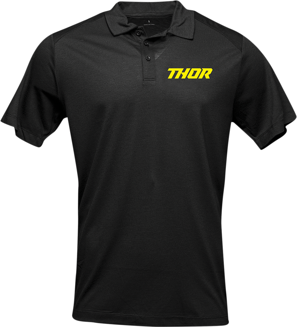 THOR Loud Polo Shirt - Black - Large 3040-2620