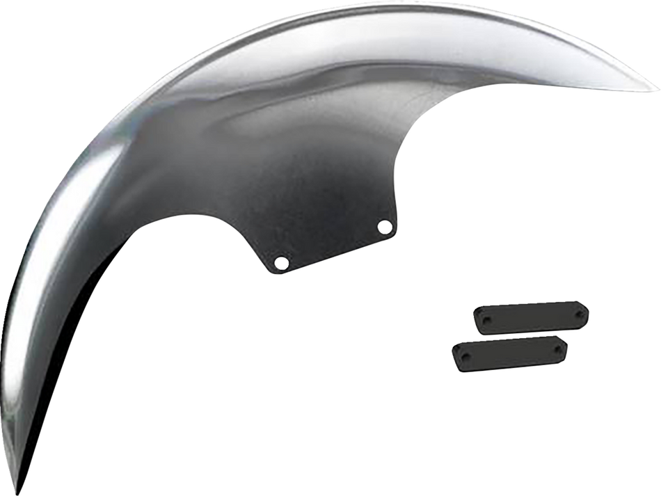 PAUL YAFFE BAGGER NATION Cafe Front Fender - 21" - Black Adaptors PYO:CAFE-21-14L-B