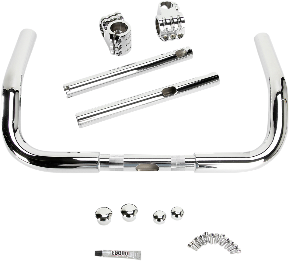 KLOCK WERKS Handlebar - Klip Hanger - 10" - Chrome KWH-01-8015-C