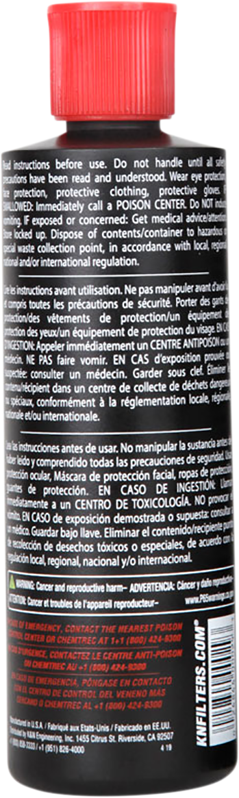 Aceite para filtro de aire K &amp; N - 8 onzas líquidas estadounidenses. 99-0533