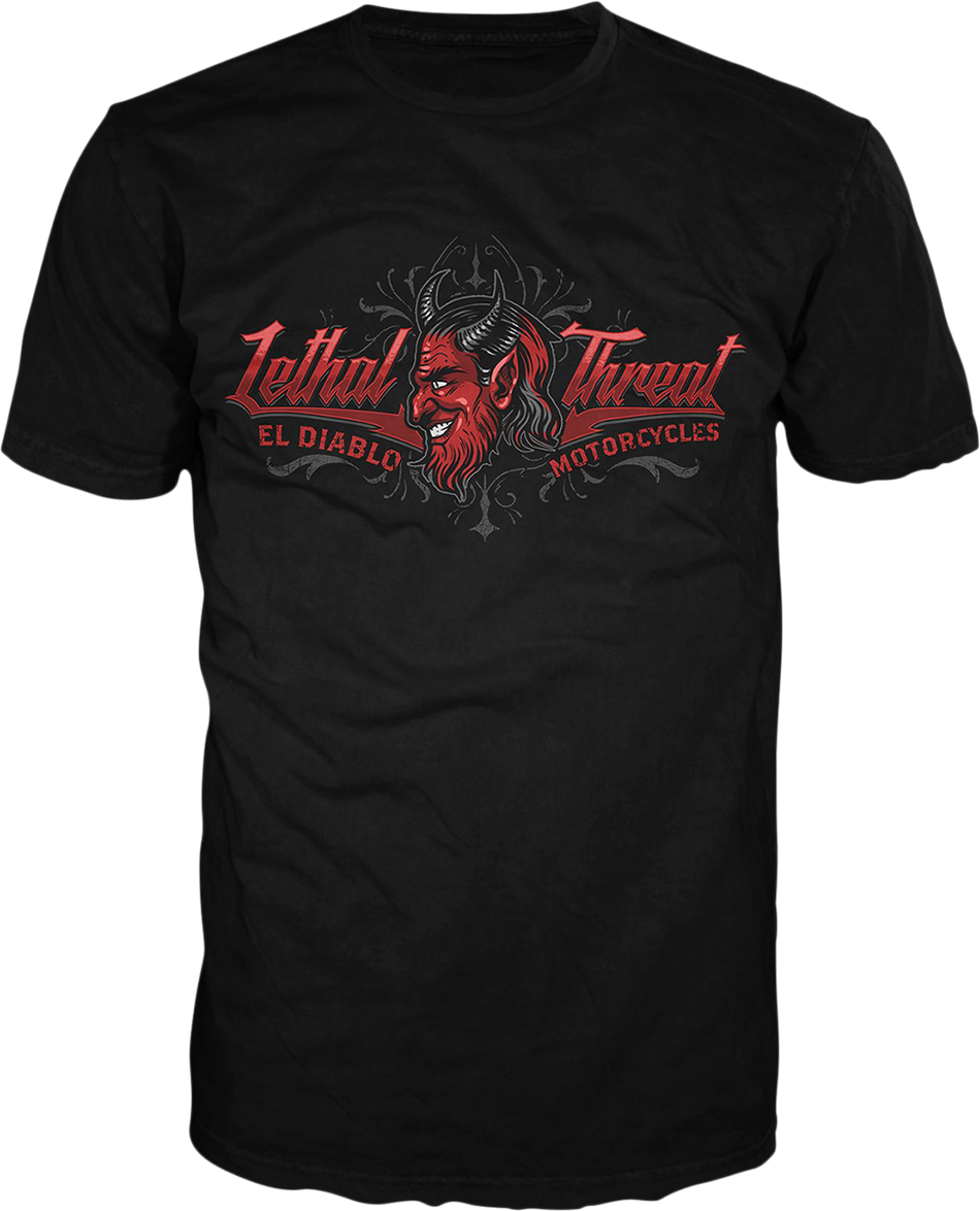 LETHAL THREAT Vintage Velocity El Diablo T-Shirt - Black - Medium VV40171M