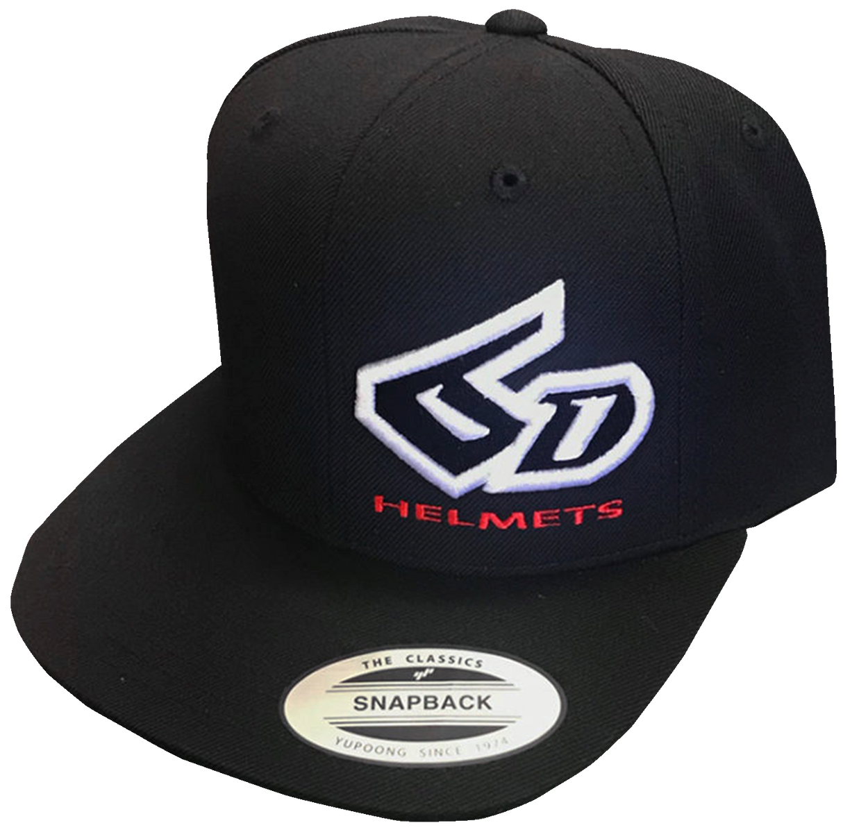 Gorra snapback clásica con logo 6D - Negro - Talla única 52-3300 