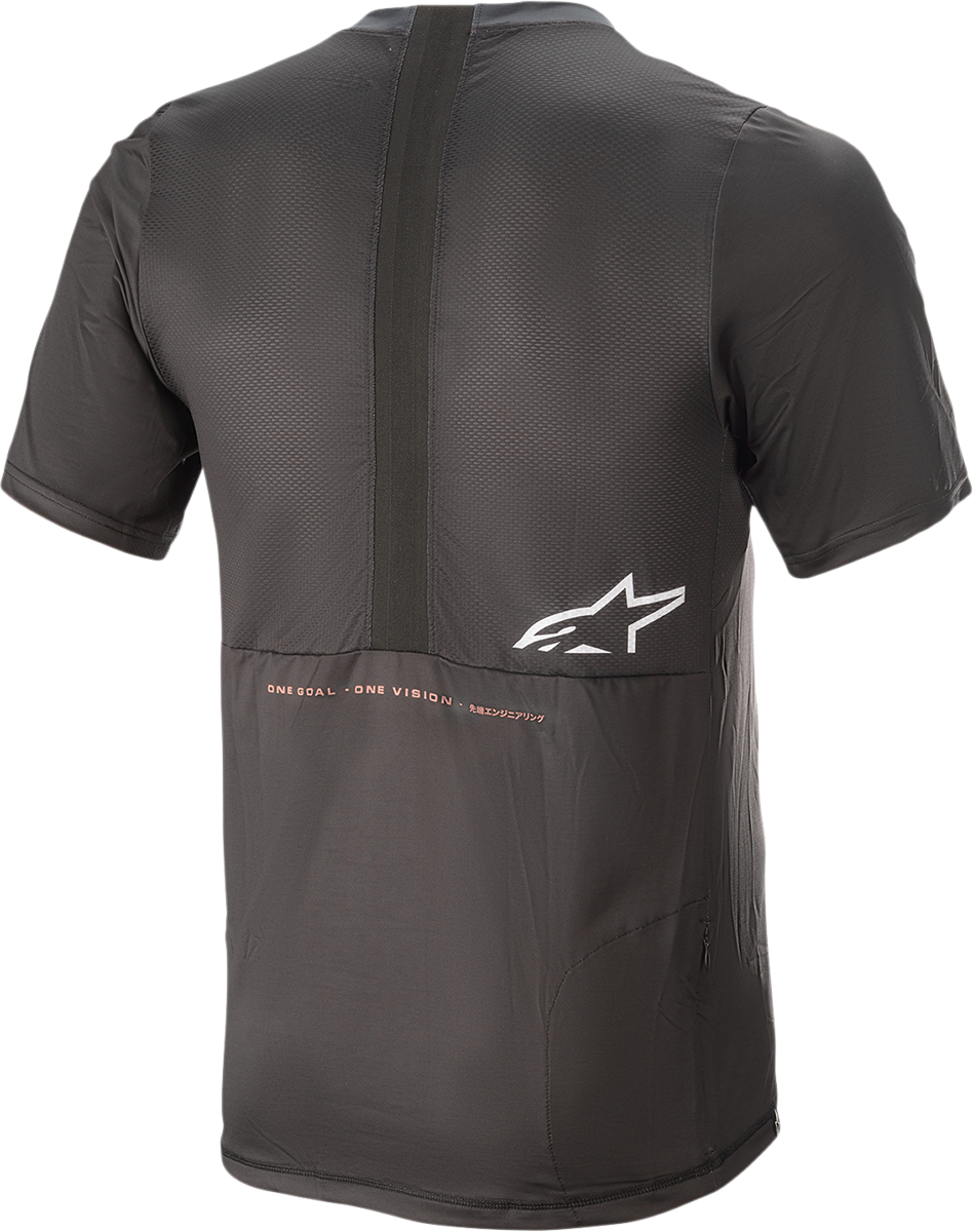 ALPINESTARS Alps 6.0 V2 Jersey - Short-Sleeve - Black/Coral - Small 1763921-1793-SM