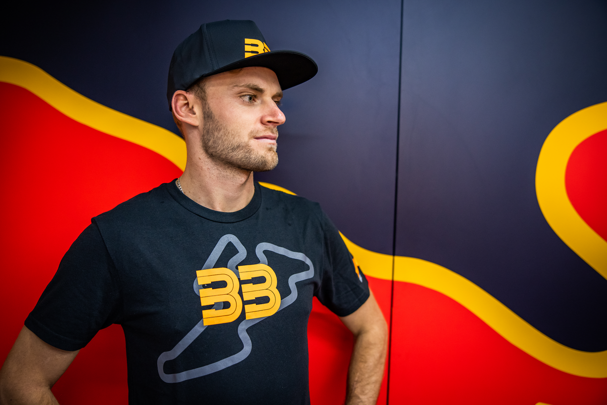 100 % BB33 Track-T-Shirt – Schwarz – Groß BB-32141-001-12