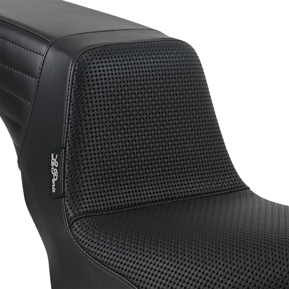 LE PERA Kickflip Seat - Basketweave - Black - Softail '18-'21 LYB-590BW