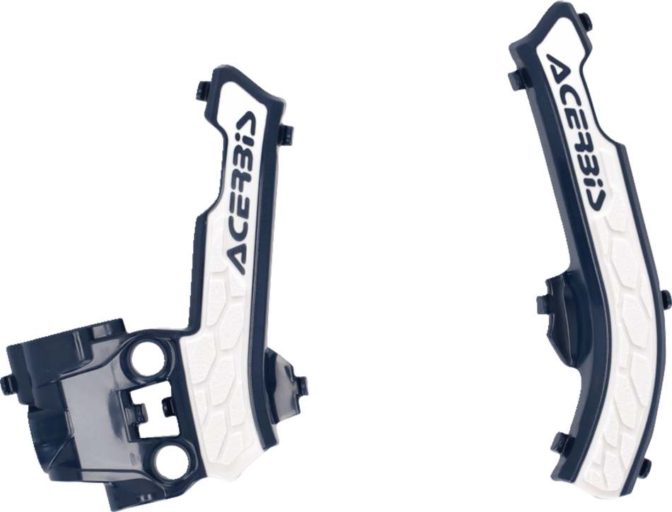 ACERBIS X-Grip Frame Guards - Blue/White 2979611006