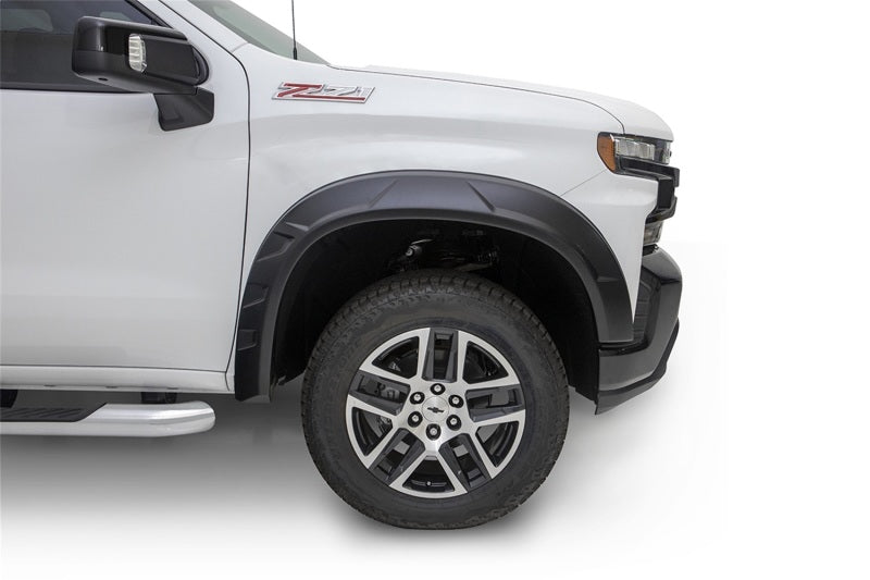 Bushwacker 19-21 Chevrolet Silverado 1500 DRT Style Flares 4pc - Black 40984-02