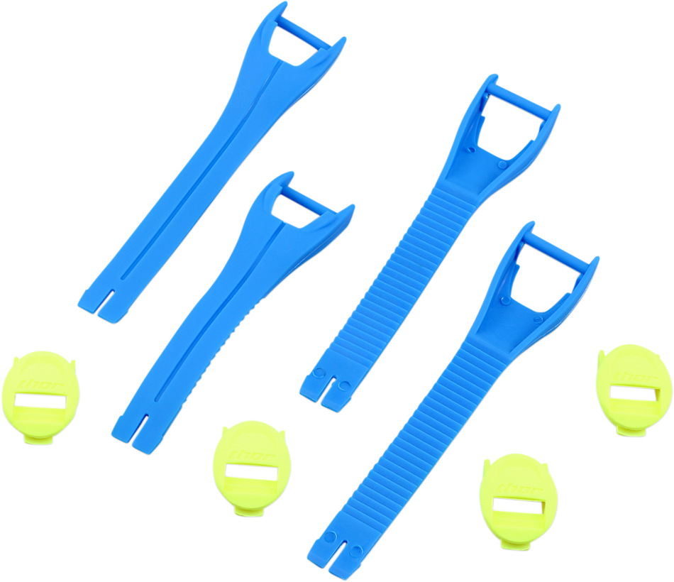 THOR Blitz XP MX Boot Straps - Blue - Size 10-15 3430-0871