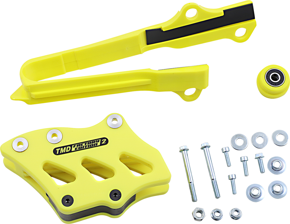 T.M. DESIGNWORKS Chain Guide/Slider - Suzuki - Yellow SCP-OR3-YL