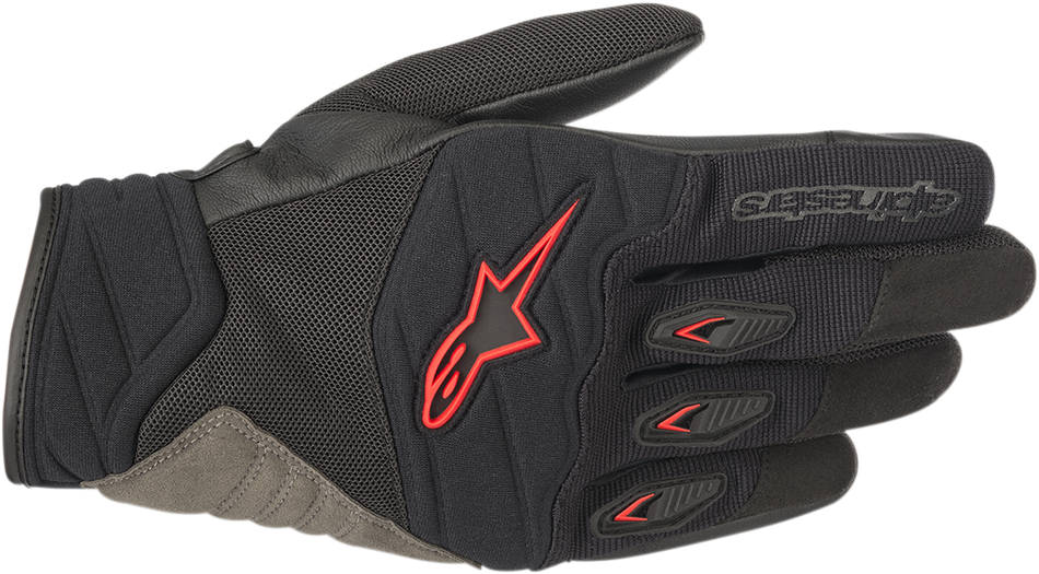 ALPINESTARS Shore-Handschuhe, Schwarz/Rot, Größe S, 3566318-13-S