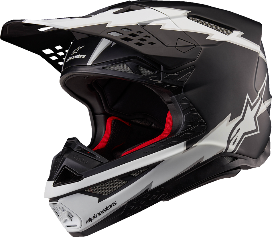 ALPINESTARS Supertech M10 Helm - Ampress - MIPS® - Matt Schwarz/Weiß - XS 8300823-1121-XS