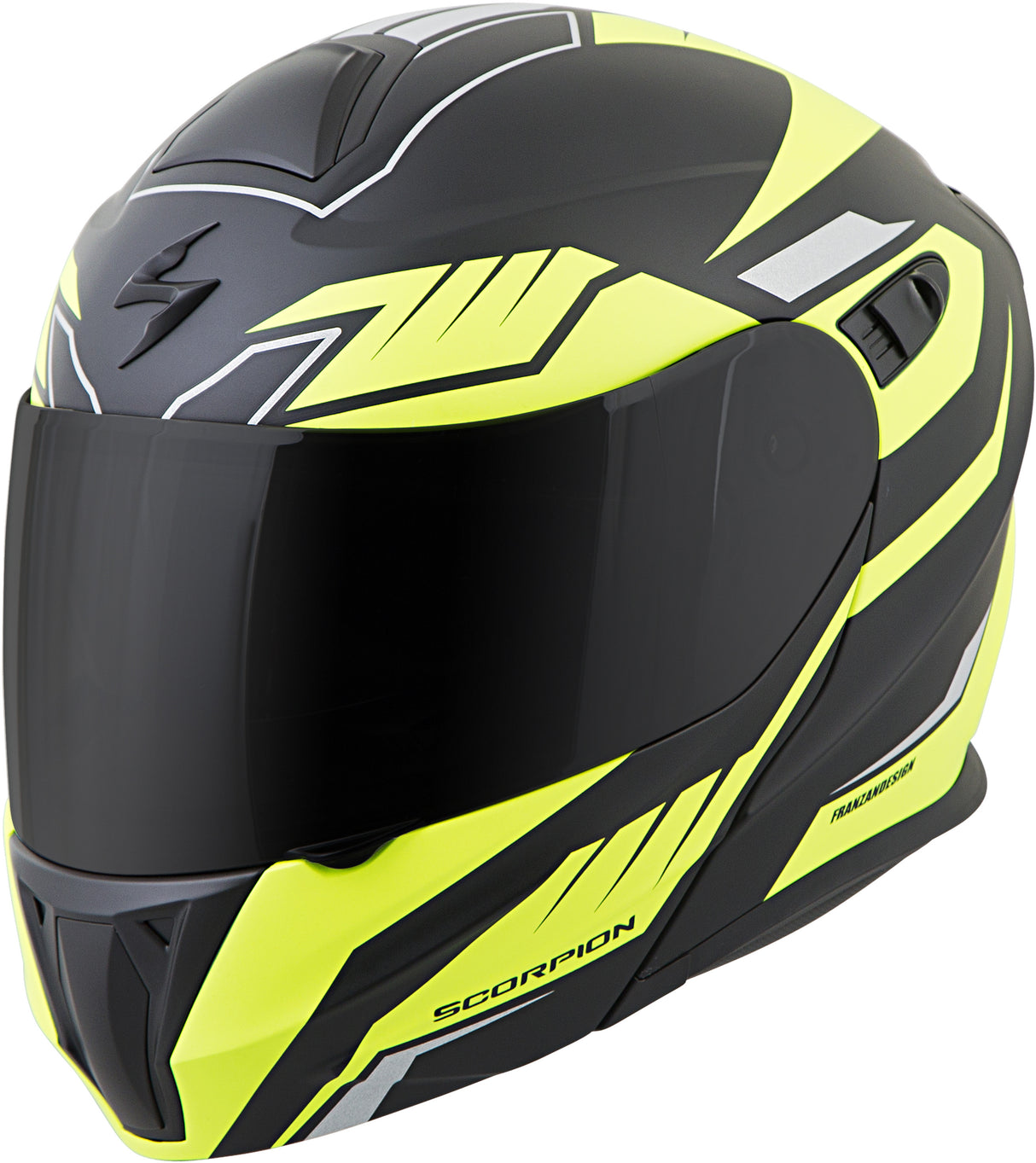 SCORPION EXO Exo-Gt920 Modular Helmet Shuttle Neon Sm 92-1433