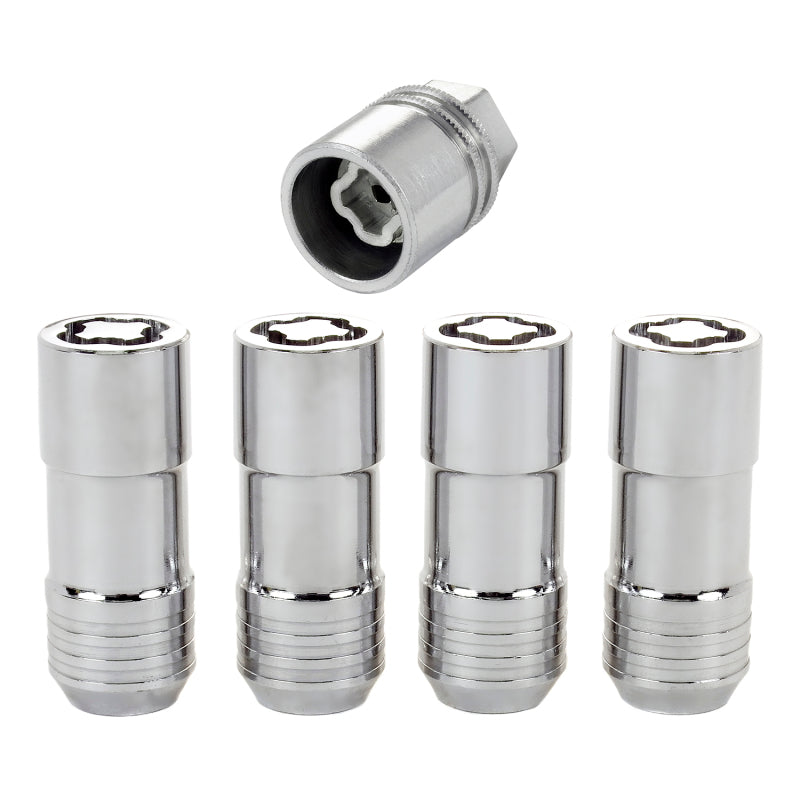 McGard Wheel Lock Nut Set - 4pk. (Cone Seat) M14X2.0 / 13/16 Hex / 2.25in. Length - Chrome 24205