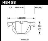 Hawk 07-08 BMW X5 3.0si / 09-13 X5 Xdrive / 10-13 X6 Xdrive Perf Ceramic Rear Street Brake Pads KHB458Z.642