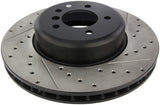 StopTech 08-09 BMW 535 Series / 04-09 545i/550i/645Ci/650i Slotted & Drilled Left Front Rotor 127.34071L