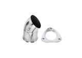 Granatelli 3.0in 304SS Turn Down w/3-Bolt Flange & Gasket 307530-S