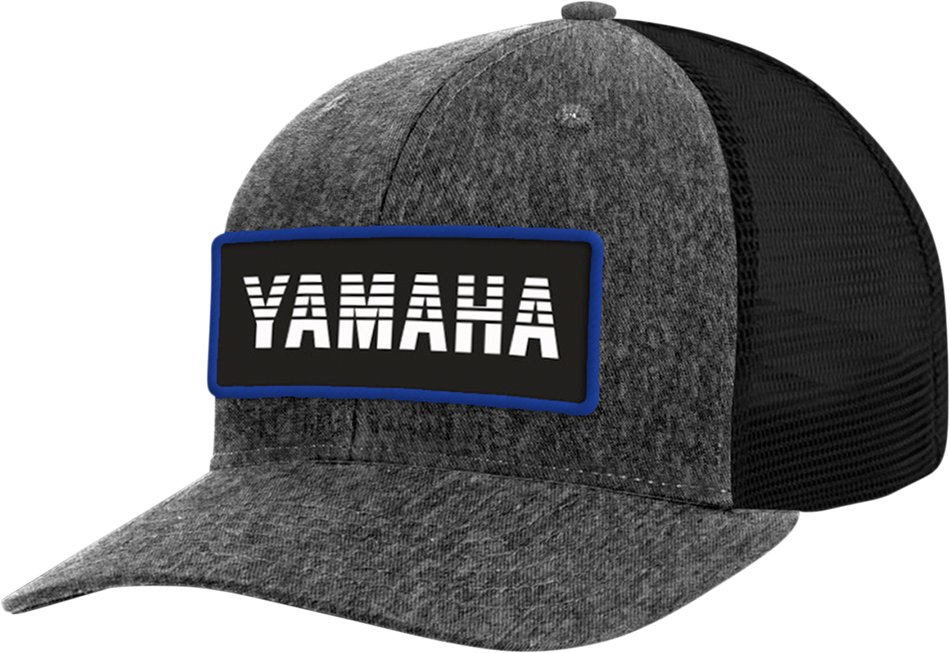 YAMAHA APPAREL Yamaha Patch-Mütze - Heather Grey/Schwarz NP21A-H2735