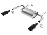 Borla 12-16 Jeep Wrangler 3.6AT/MT 4WD 2+4DR S/ SQ /RL/AC SR 2.5in, 2in Tip 3.5 sqx8 Black Chrome 11834BC