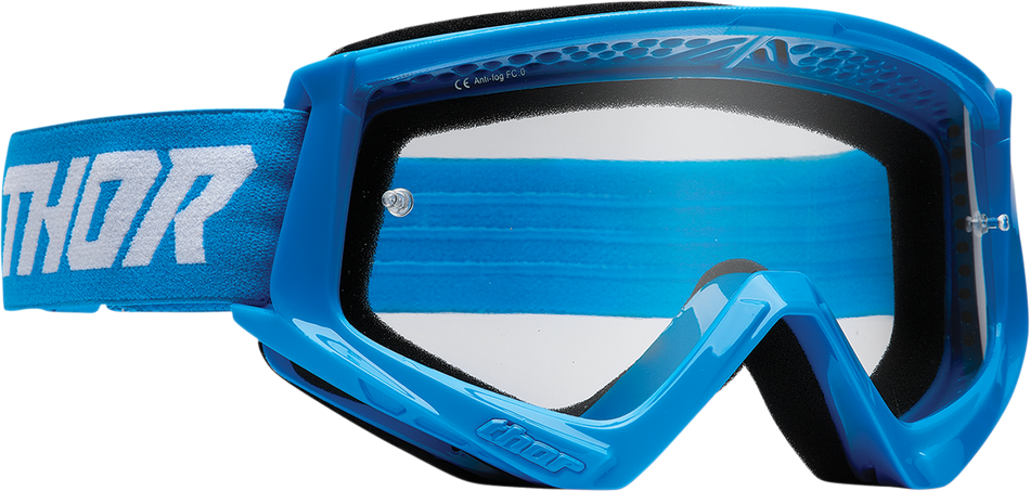 THOR Youth Combat Goggles - Racer - Blue/White 2601-3052