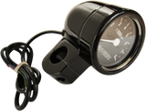 BARON 3" Bullet Electronic Tachometer Fits 1" Bar - Black - Black Face - 3.5" L x 2.875" D BA-7570-01B
