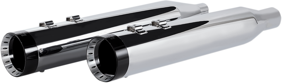 KHROME WERKS 4.5" Mufflers for Touring - Chrome with Turbine 202770