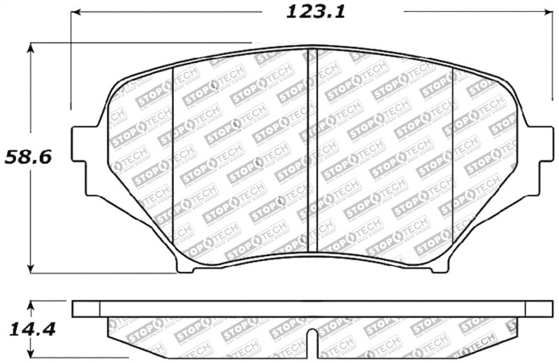 StopTech Performance 06-08 Mazda Miata MX-5 Front Brake Pads 309.1179