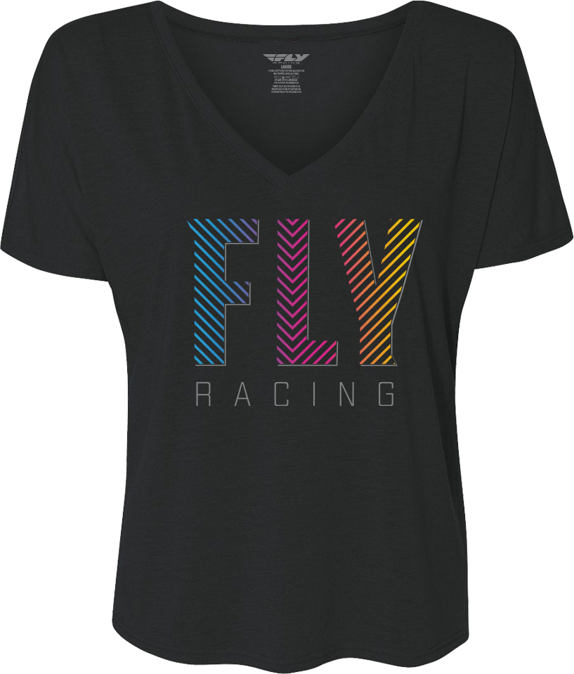 FLY RACING Women's Fly Like4like Tee Black 2x 356-00902X