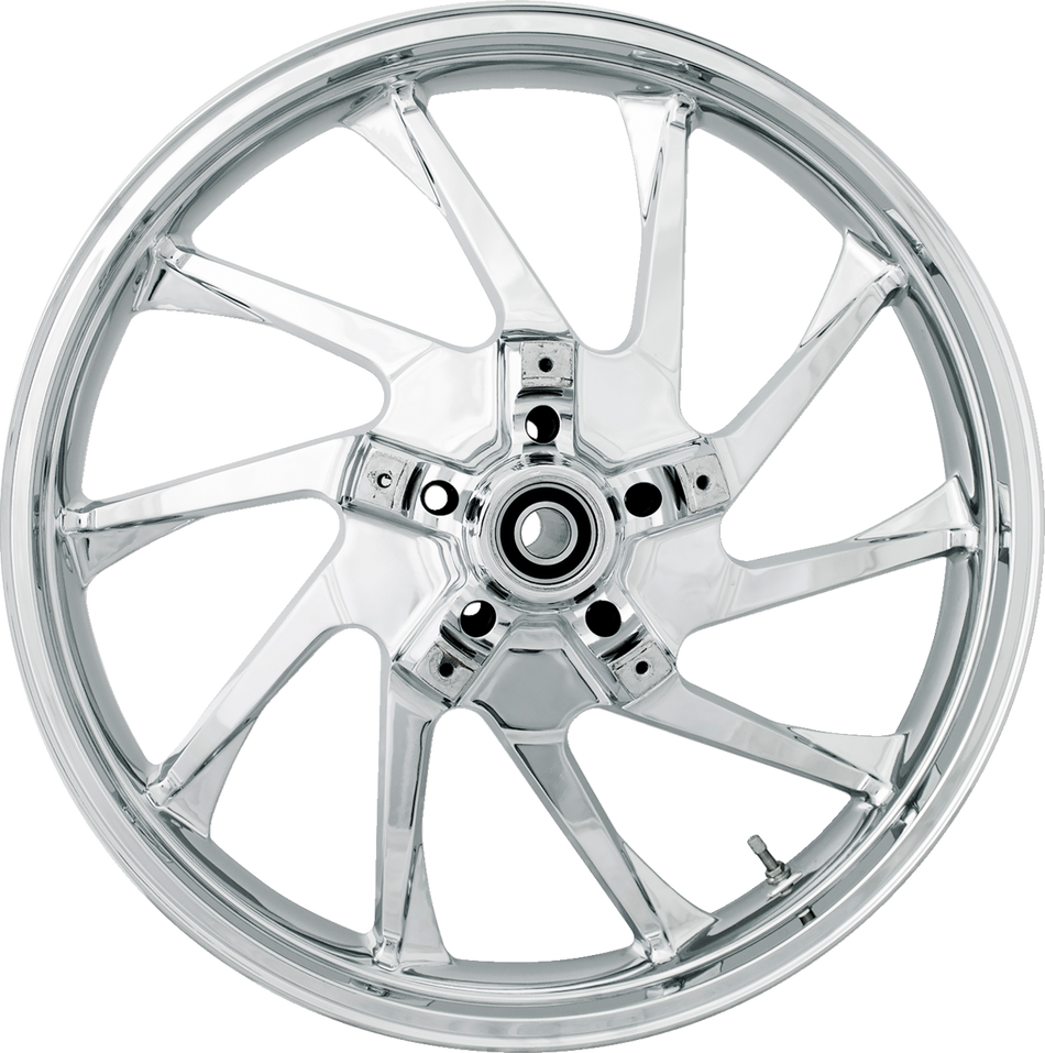 COASTAL MOTO Front Wheel - Hurricane 3D - Dual Disc/No ABS - Chrome - 21"x3.50" - '08+ FL 3D-HUR213CH