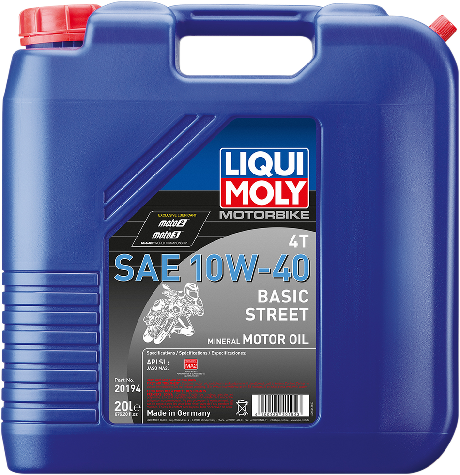 LIQUI MOLY Basic Street 4T Öl - 10W-40 - 20L 20194