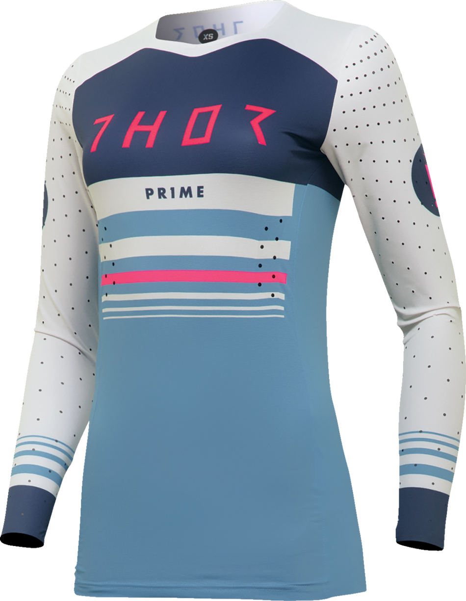 THOR Women's Prime Blaze Jersey - Blue/White - XL 2911-0287