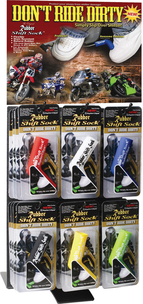 RYDER CLIPS Ryder Display Rubber Socks DISPLAY6-RSS