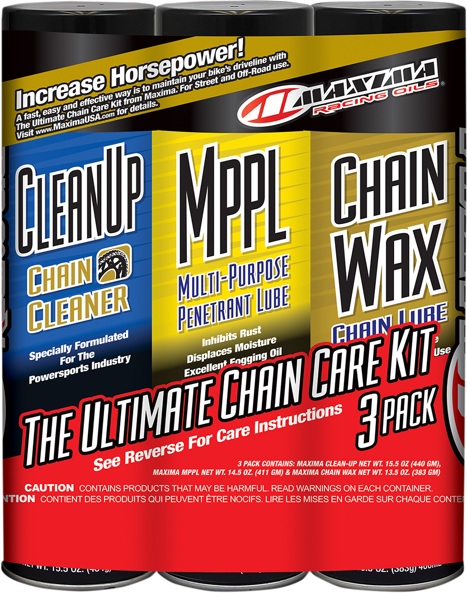 MAXIMA RACING OIL Chain Wax/Care Kit - Aerosol 70-749203-N