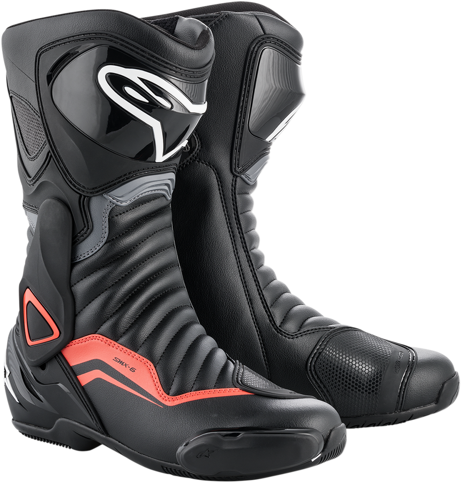 ALPINESTARS SMX-6 v2 Boots - Black/Gray/Red - US 8 / EU 42 2223017-1130-42