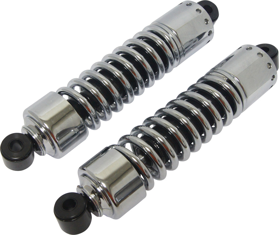 HARDDRIVE Chr Shock 12" W/Short Cover Chrome Big Twin 73-86 30-482