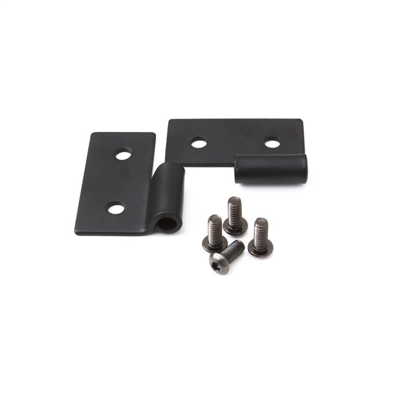 Rampage 1976-1983 Jeep CJ5 Lower Door Hinge Brackets - Black 7607