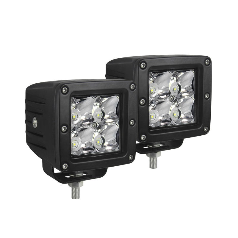 Westin Compact LED -4 5W Cree 3 inch x 3 inch (Set of 2) - Black 09-12200A-PR