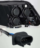 AlphaRex 09-18 Dodge Ram 1500HD PRO-Series Proj Headlights Plank Style Black w/Seq Signal/Smoked DRL 880593