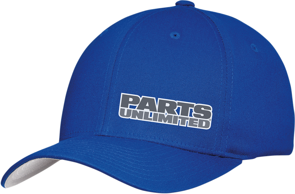 THROTTLE THREADS Parts Unlimited Curved Bill Hat - Blue - Large/XL PSU29H51RBLR