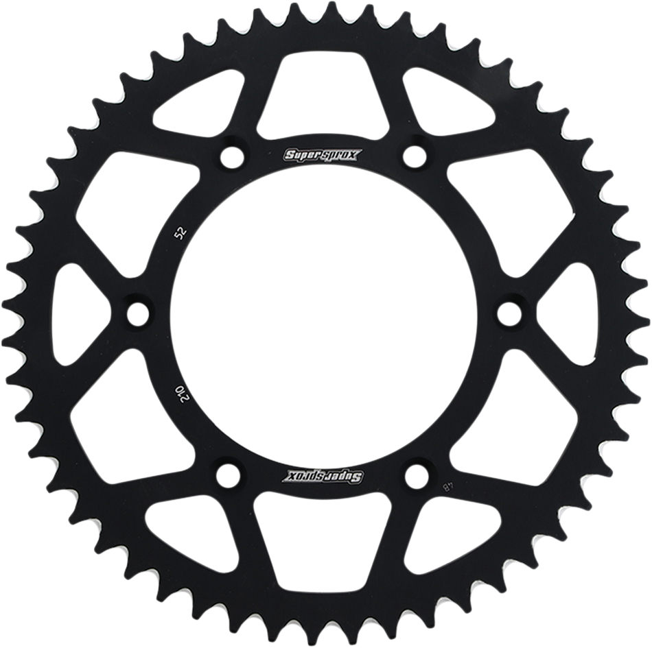 SUPERSPROX Rear Sprocket - Black - Honda - 52 Tooth RAL-210-52-BLK