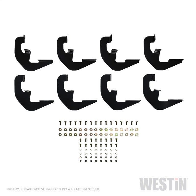 Westin 2019 Chevrolet Silverado/Sierra 1500 Double/CC Non LD Running Board Mount Kit - Black 27-2255