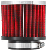 K&N 1.75in Flange ID x 3in OD x 2.5in H Chrome Finish Rubber Base Crankcase Vent Filter 62-1480