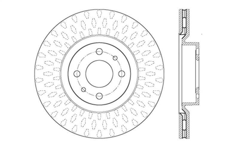 StopTech Slotted & Drilled Sport Brake Rotor 127.04004L